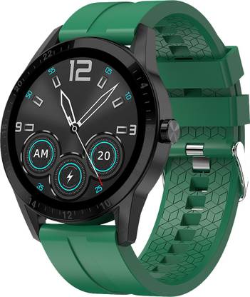 Fire-Boltt Talk 1.28″ Bluetooth Calling Smart Watch with 3D Display & 360 Health Tracking Smartwatch  (Green Strap, 46)