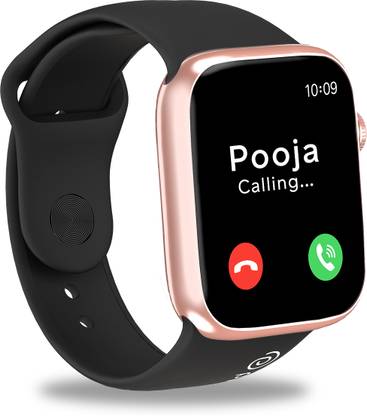 PTron Pulsefit P61 with 1.85″ Touch Display,Bluetooth Calling,Functional Digital Crown Smartwatch  (Gold Strap, Free Size)