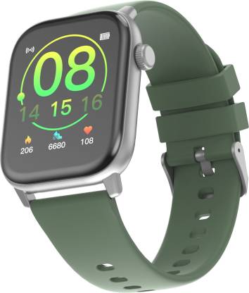 Ambrane Flex Smartwatch  (Green Strap, Regular)