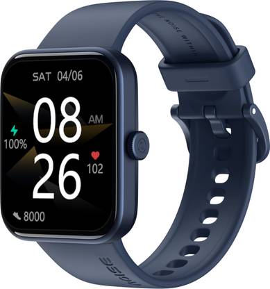 Noise ColorFit Caliber Go with 1.69 inch HD Display, 40 Sports Modes, 150+ Watch Faces Smartwatch  (Blue Strap, Regular)