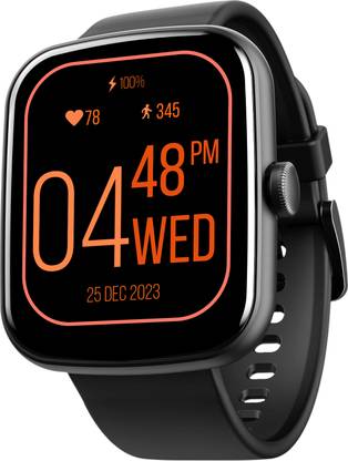 boAt Wave Beat Call with BT Calling, 1.69 HD Display & 600+ Watch Face Smartwatch  (Black Strap, Free Size)