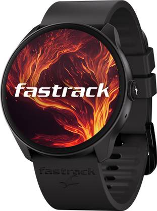 Fastrack Revoltt FR1 Pro|1.3Inch AMOLED display with 600 Nits|Advanced BT Calling Chipset Smartwatch  (Black Strap, Free Size)