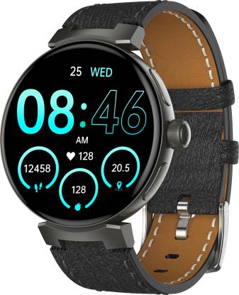 Gizmore Prime 1.45 Inch Amoled | AOD | 500 NITS| 10 Days Battery Life| BT Calling Smartwatch  (Black Strap, Free Size)