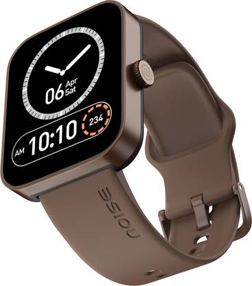 Noise Caliber 2 Buzz Advanced Bluetooth Calling with 1.85'' display, Long Battery Smartwatch  (Brown Strap, Regular) 