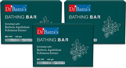 Dr. Batra’s Natural Deep Cleansing Disinfectant That Protects The Skin Against Infections And Eruptions. Glycerine Gives Long-Lasting Moisturizing Effect To The Skin.  (3 x 125 g)