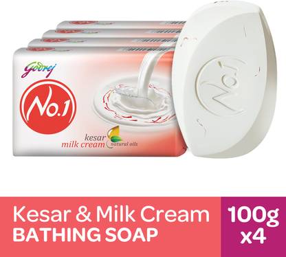 godrej no 1 kesar milk cream bathing soap