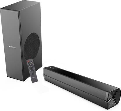 ZEBRONICS ZEB-JUKE BAR 100A,Compact with Dual Drivers 60 W Bluetooth Soundbar  (Black, 2.1 Channel)