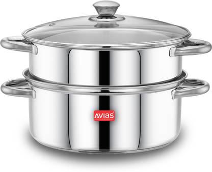 AVIAS Spectra Steamer for Modak/Momo Maker with Glass Lid 22cm
