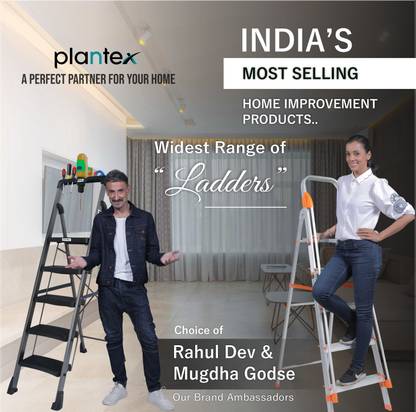 [For SBI Mastercard Debit Cards] Plantex Prime Steel Folding Ladder