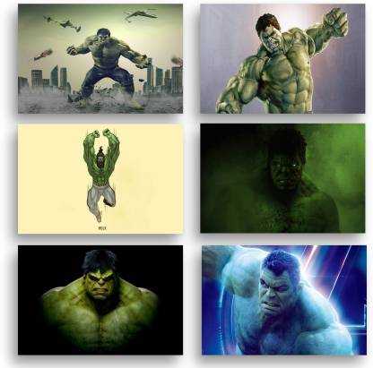 PRINTHUBS 12 cm Superhero Hulk Cartoon Poster for Room Home Wall Decor  (Size 12x18 Inch)S38 Removable Sticker Price in India - Buy PRINTHUBS 12 cm  Superhero Hulk Cartoon Poster for Room Home