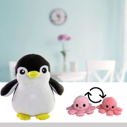 reversible octopus black and red