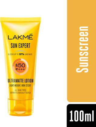 Lakm? Light and Non Sticky Sun Expert Ultra Matte Lotion - SPF 50 PA+++