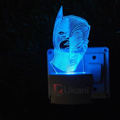 UKANI BATMAN Acrylic 3D Illusion RGB 7 Colour Changing LED Plug and Play  Night Lamp Price in India - Buy UKANI BATMAN Acrylic 3D Illusion RGB 7  Colour Changing LED Plug and