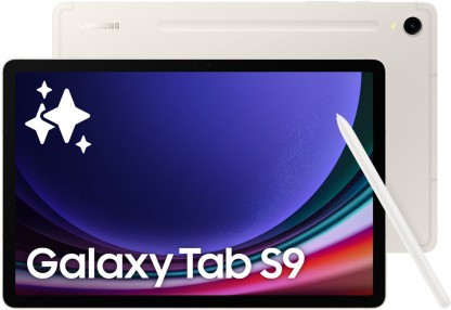 SAMSUNG Galaxy Tab S9 8 GB RAM 128 GB ROM 11.0 Inch with Wi-Fi Only Tablet (Beige)