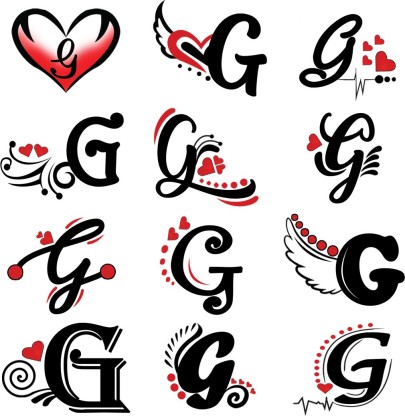 voorkoms Name G Letter Two Design Body Temporary Tattoo Waterproof For  Girls Men Women  Price in India Buy voorkoms Name G Letter Two Design  Body Temporary Tattoo Waterproof For Girls Men