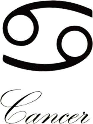 SIMPLY INKED Cancer Astrology Temporary Tattoo, Letter ...