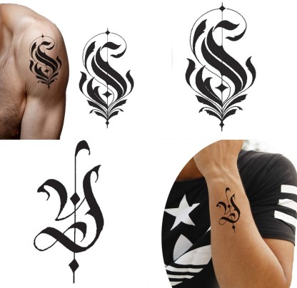 Letter H Tattoo Designs Stock Illustrations RoyaltyFree Vector Graphics   Clip Art  iStock
