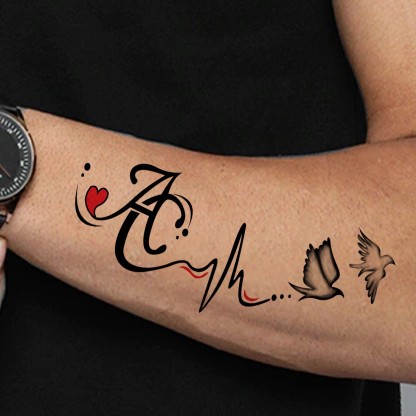 Tattoo of O+C+M infinity heart, Love tattoo - custom tattoo designs on  TattooTribes.com