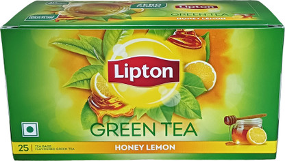 Lipton Honey, Lemon Green Tea Bags Box