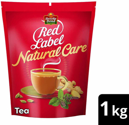 Red Label Natural Care Mulethi, Ginger, Cardamom, Tulsi, Ashwagandha Tea Pouch