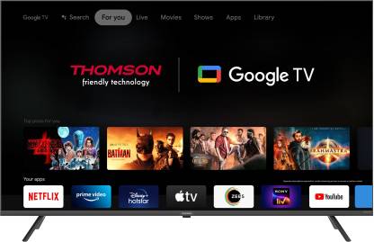 [For ICICI Credit Card] Thomson 126 cm (50 inch) QLED Ultra HD (4K) Smart Google TV With Dolby Vision & Dolby Atmos  (Q50H1000)