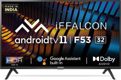 [FOr SBI Credit Card EMI ] iFFALCON by TCL F53 79.97 cm (32 inch) HD Ready LED Smart Android TV with Android 11  (32F53)