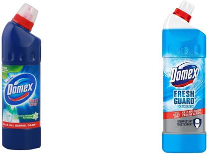 DOMEX ACTIVE GREEN FORMULA AND FRESH GUARD OCEAN SPRAY TOILET DISINFECTANT CLEANER 500 ML (PACK ...