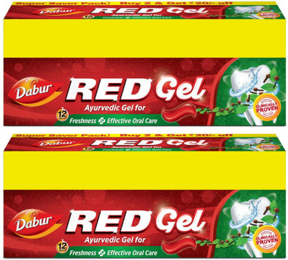Dabur Red Ayurvedic Gel for Freshness ( Super Saver Pack) Toothpaste