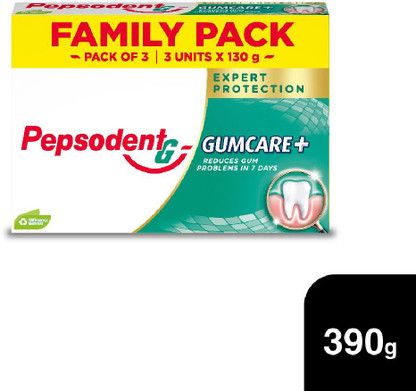 PEPSODENT Gum Care Expert Protection Toothpaste 390G_(3x130g) Toothpaste