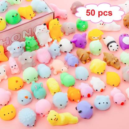 Chocozone Pack of 50 Squishy Toys Squishies Animal Stress Ball Birthday  Favor Toy for Kids 1 Magic Tricks Price in India - Buy Chocozone Pack of 50  Squishy Toys Squishies Animal Stress