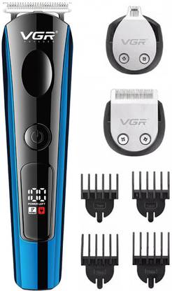 VGR V-259 Professional 3in1 Hair Trimmer with LED Display & Turbo Function Trimmer 120 min Runtime 7 Length Settings  (Blue)