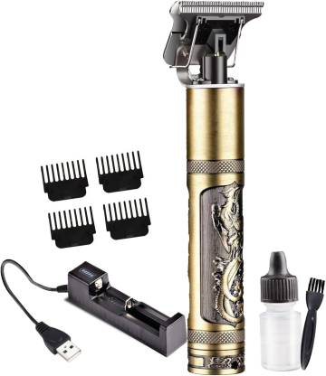 Flipkart SmartBuy FKSB9 Dragon Professional Hair Clipper Fully Waterproof Trimmer 90 min Runtime 3 Length Settings  (Gold)