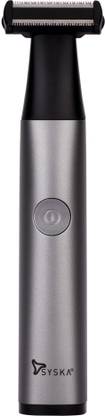 Syska UT1100 Fully Waterproof Trimmer 75 min Runtime 3 Length Settings  (Grey)