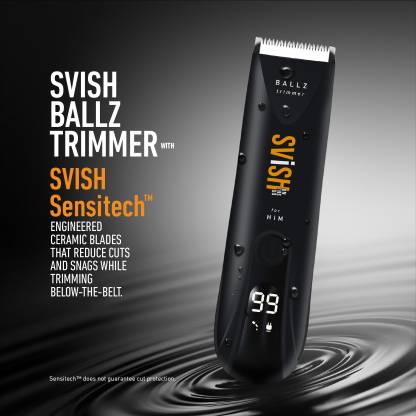 SVISH Balls Trimmer for Men Kit | Groin & Pubic Hair Area | Sensitech™  Technology| Fully Waterproof Trimmer 120 min Runtime 4 Length Settings  Price in India - Buy SVISH Balls Trimmer