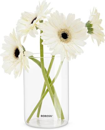 Borosil Vision Borosilicate Glass Vase Price in India - Buy Borosil