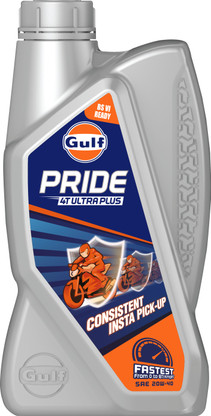Gulf Pride 4T Ultra Plus 20W-40 2 Wheeler Bike High Performance Engine Oil