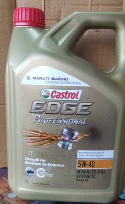 Castrol EDGE PROFESSIONAL 5W40 Full-Synthetic Engine Oil Price in India ...