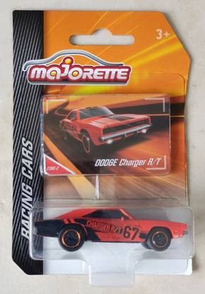 Voiture Miniature Majorette Vintage – Dodge Charger R/T, Échelle 1/64 (7,5 Cm) | Avec Carte à Collectionner, Roue Libre