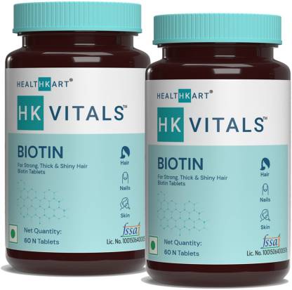 Healthkart HK Vitals Biotin Maximum Strength for Hair, Skin & Nails-10000  mcg (120 No) Price in India - Buy Healthkart HK Vitals Biotin Maximum  Strength for Hair, Skin & Nails-10000 mcg (120