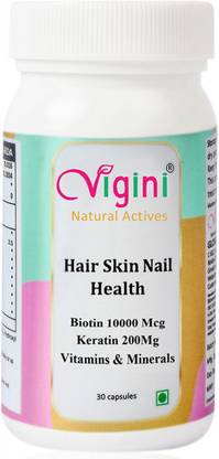 Vigini Biotin 10000mcg Multivitamin Supplement Hair Growth Glowing Skin Nail Brittleness Price in India - Buy Vigini Biotin 10000mcg Multivitamin Supplement Hair Growth Glowing Skin Nail Brittleness online at Vigini Biotin 10000mcg Multivitamin Supplement Hair Growth Glowing Skin Nail Brittleness Price in India - Buy Vigini Biotin 10000mcg Multivitamin Supplement Hair Growth Glowing Skin Nail Brittleness online at