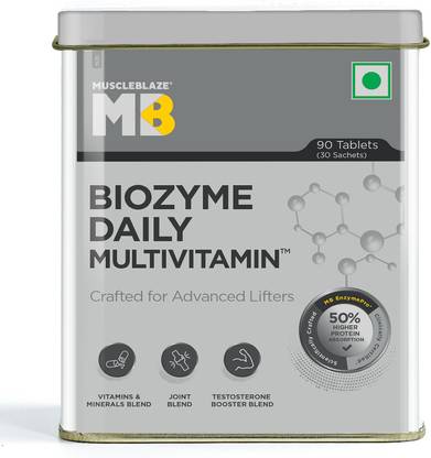 Muscle Blaze Biozyme Daily Multivitamin- 90 Tablet Muscle Blaze Biozyme Daily Multivitamin- 90 Tablet