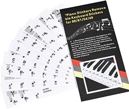 Neowood Piano Stickers Labels for 37,49,54,61,88 Keys ...