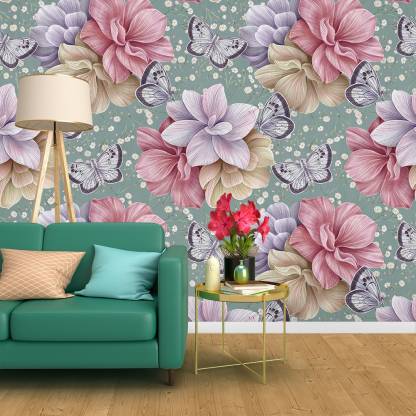 Wallpaper Mart Floral & Botanical Multicolor Wallpaper Price in India ...