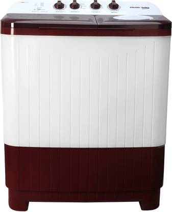 [For PNB Credit Card] Voltas Beko 7 kg with Fast Dry, Double Waterfall, 5 Wing Pulsator Semi Automatic Top Load Washing Machine Maroon, White  (WTT70DBRTF)