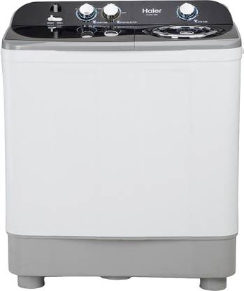 Haier 9.5 kg 5 Star Anti-Bacterial Vortex Pulsator Semi Automatic Top Load Grey, White