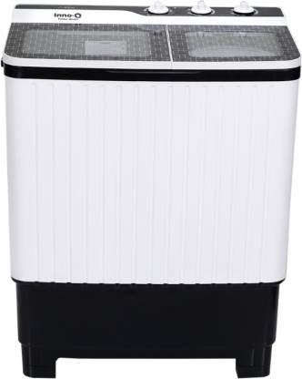 InnoQ 7.8 kg Semi Automatic Top Load Washing Machine Black, White  (IQ-Turbo-GS)