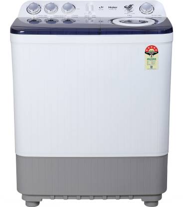 [For Axis Credit Card EMI] Haier 8 Kg 5 Star Anti-Bacterial Vortex Pulsator Semi Automatic Top Load Multicolor  (HTW80-186)