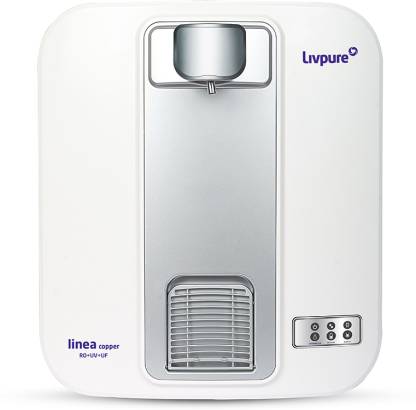 LIVPURE Linea Copper 5 L RO + UV + UF Water Purifier  (White)