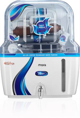 MarQ by Flipkart Innopure UV Swift 10 L UV + UF + Copper Water Purifier  (White and Blue)