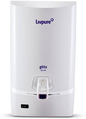 Livpure Glitz Pure UV+UF Water Purifier with 7L, Whi